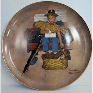 Norman Rockwell "Scotty's Stowaway" Collector Plate First Edition